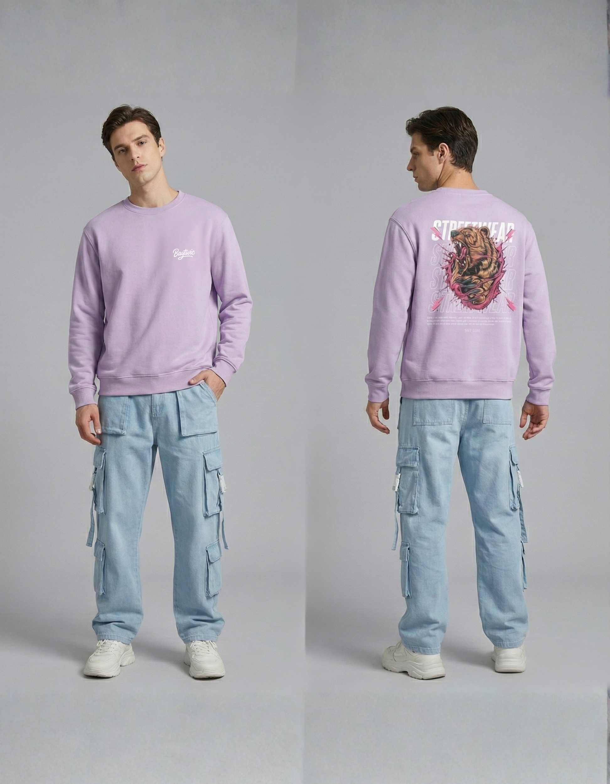 Streetwear Unisex Sweatshirt (300 to 320 GSM)