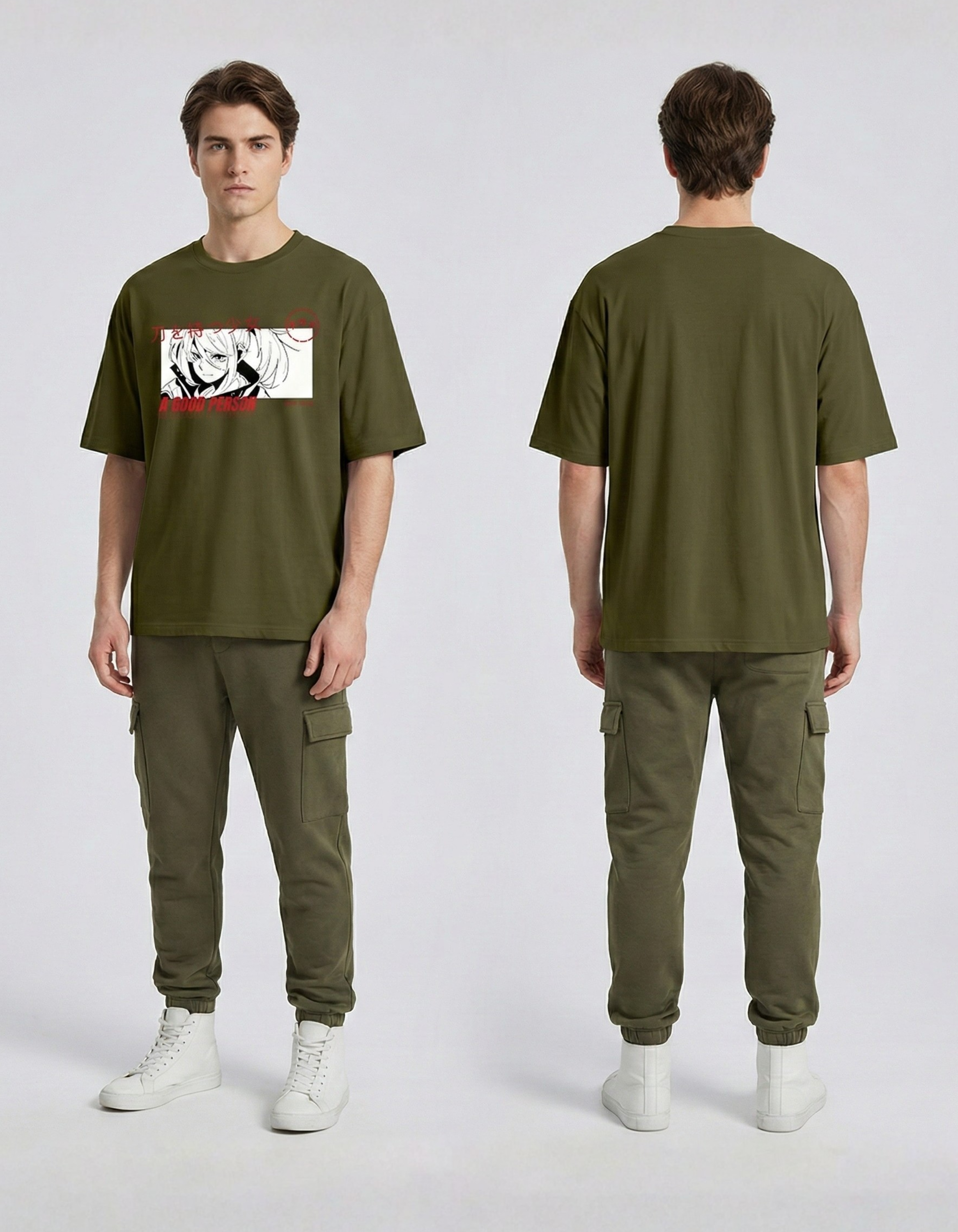 Japanese Unisex Oversized T-shirt (180 GSM)