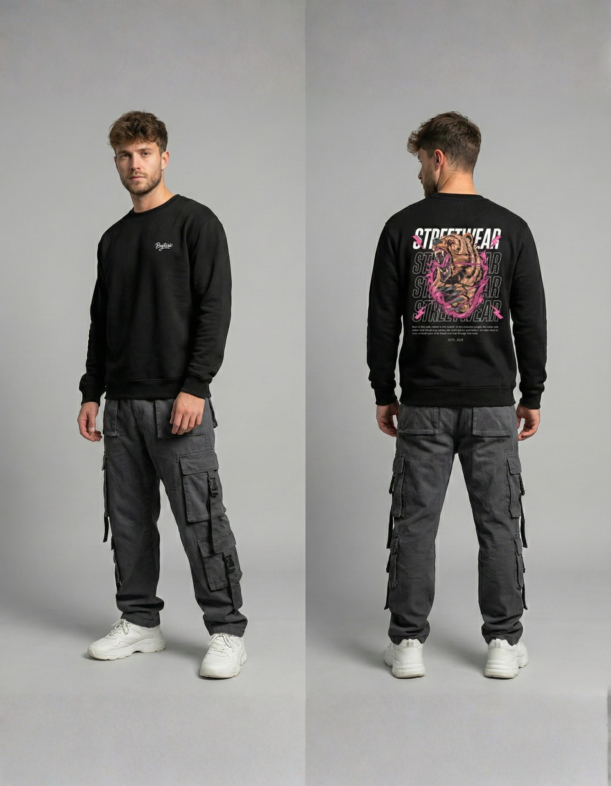 Streetwear Unisex Sweatshirt (300 to 320 GSM)