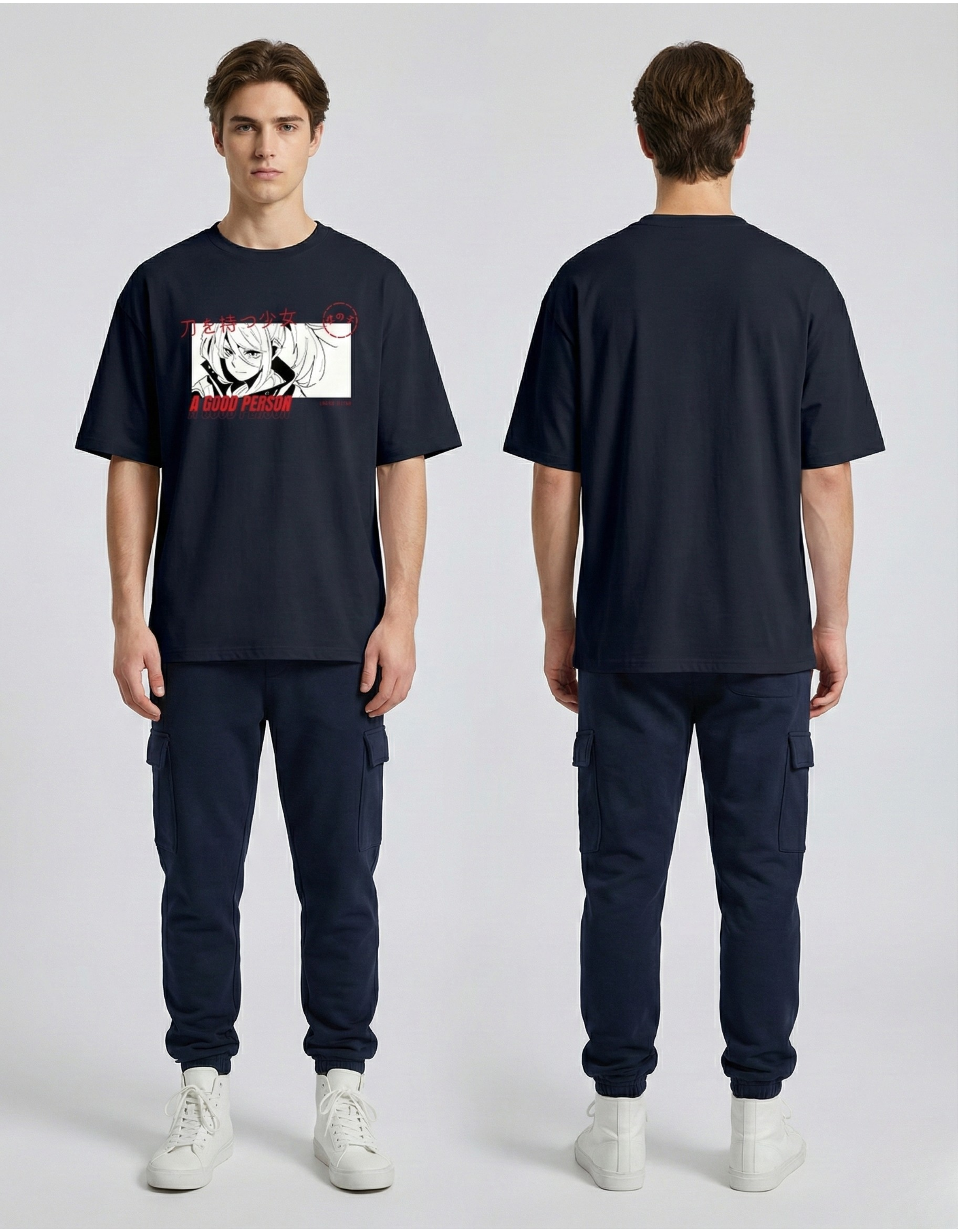 Japanese Unisex Oversized T-shirt (180 GSM)