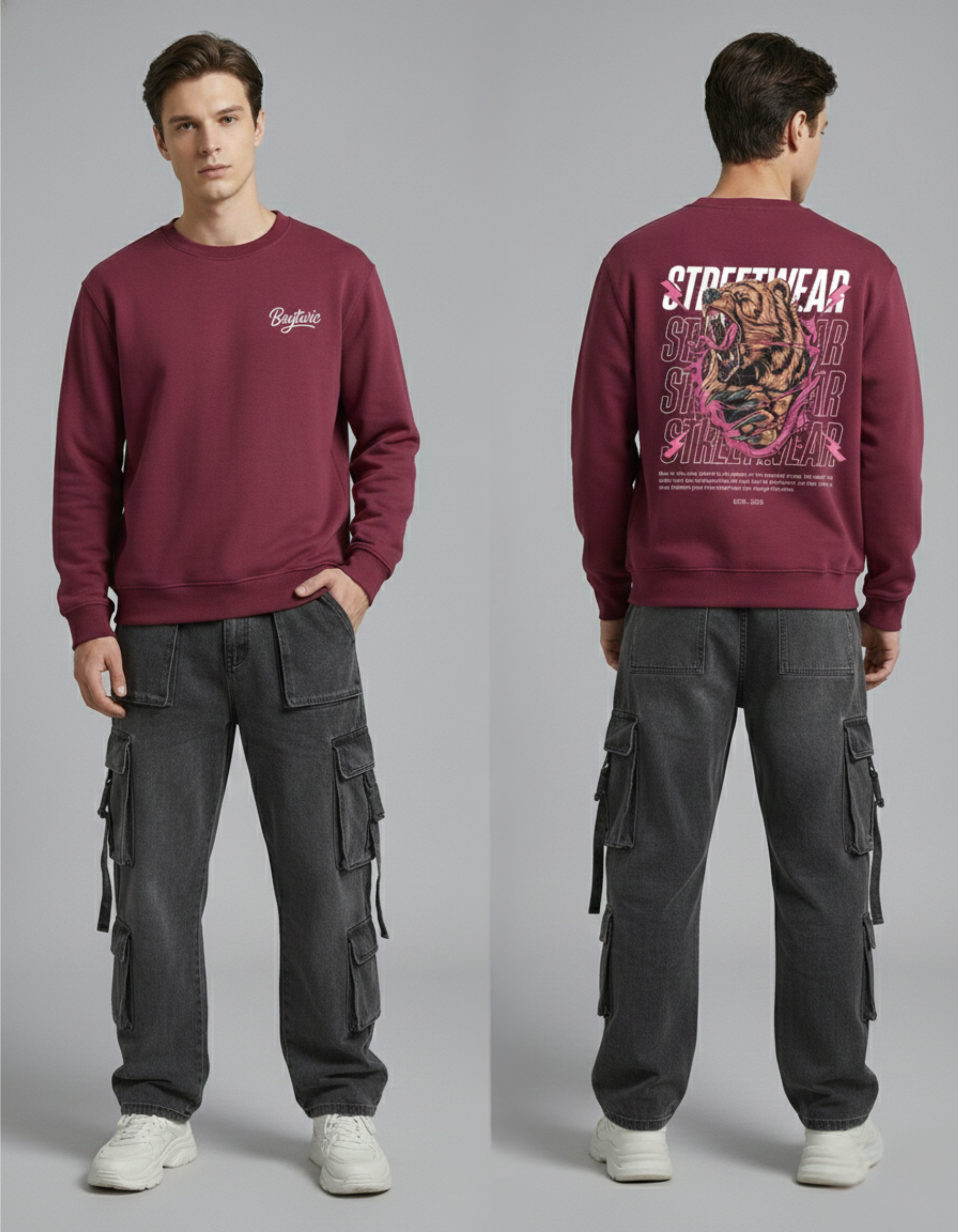 Streetwear Unisex Sweatshirt (300 to 320 GSM)