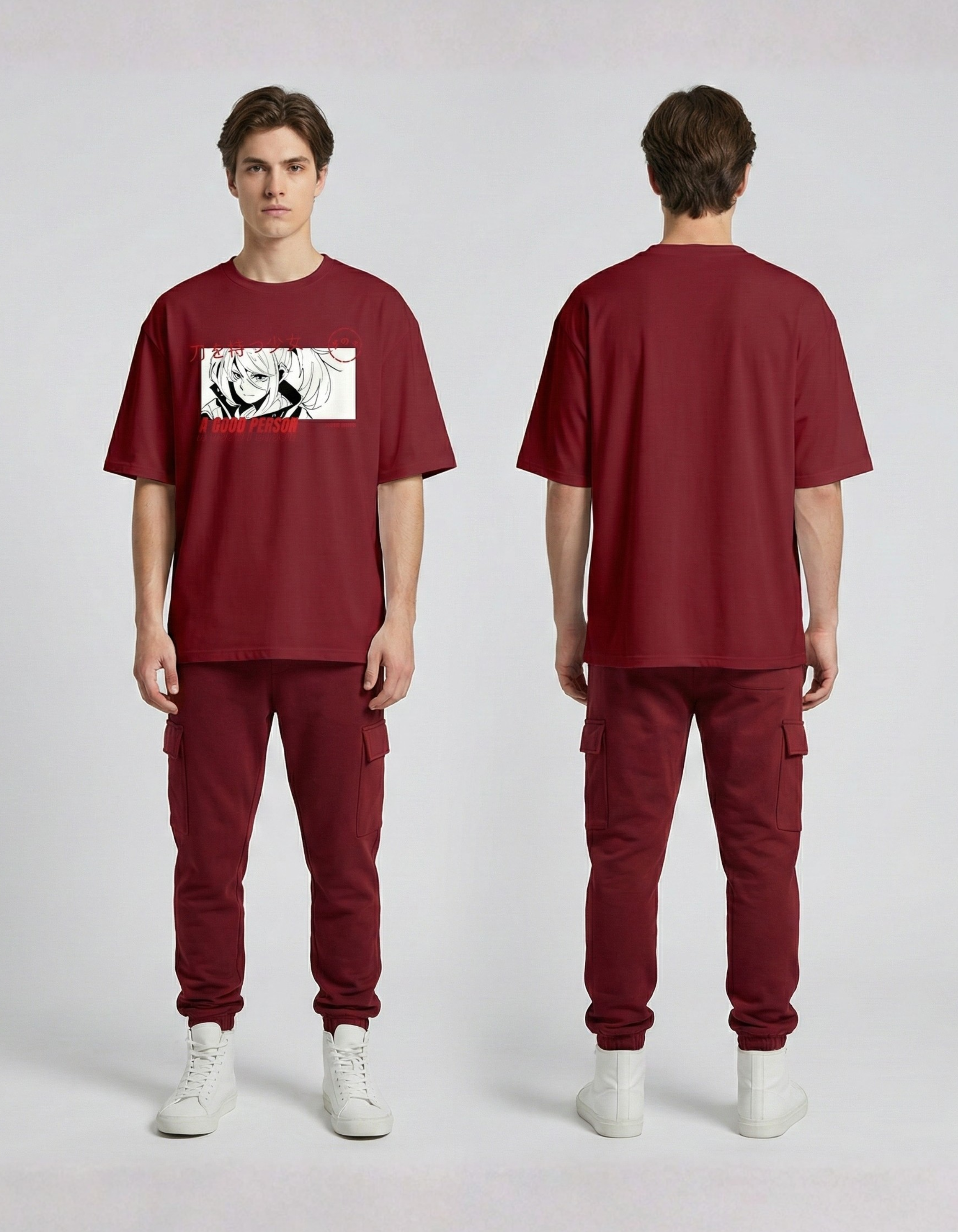 Japanese Unisex Oversized T-shirt (180 GSM)