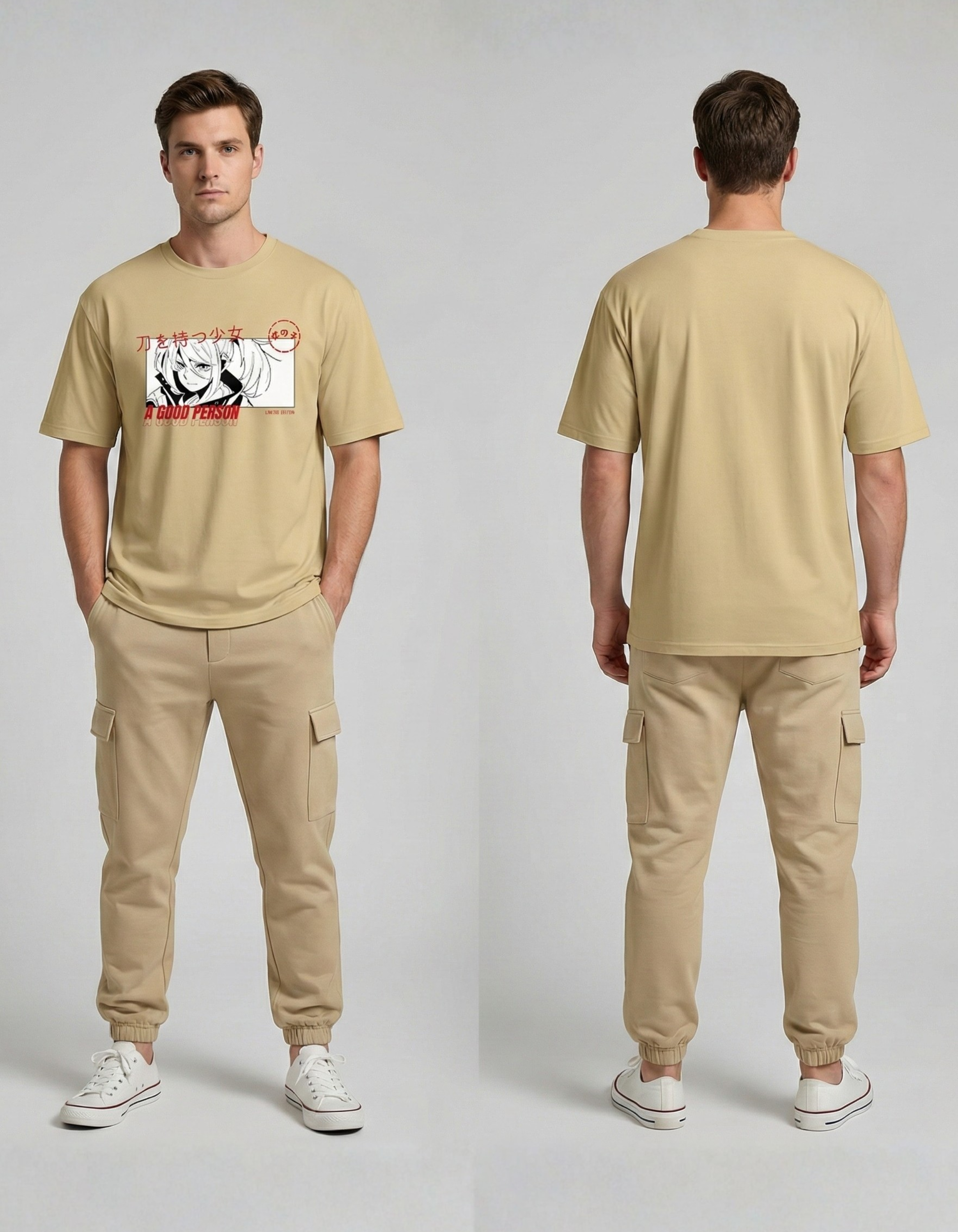 Japanese Unisex Oversized T-shirt (180 GSM)