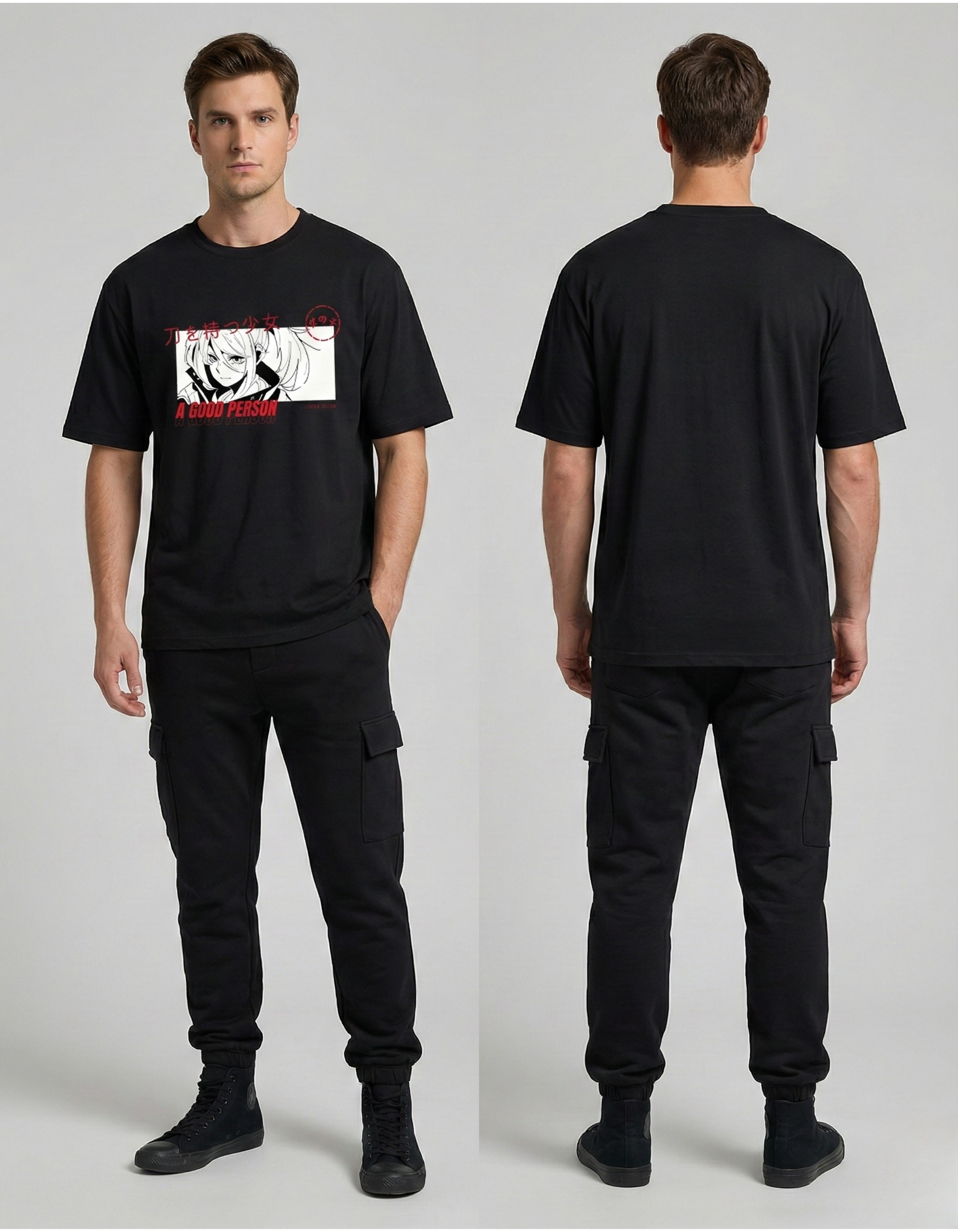 Japanese Unisex Oversized T-shirt (180 GSM)