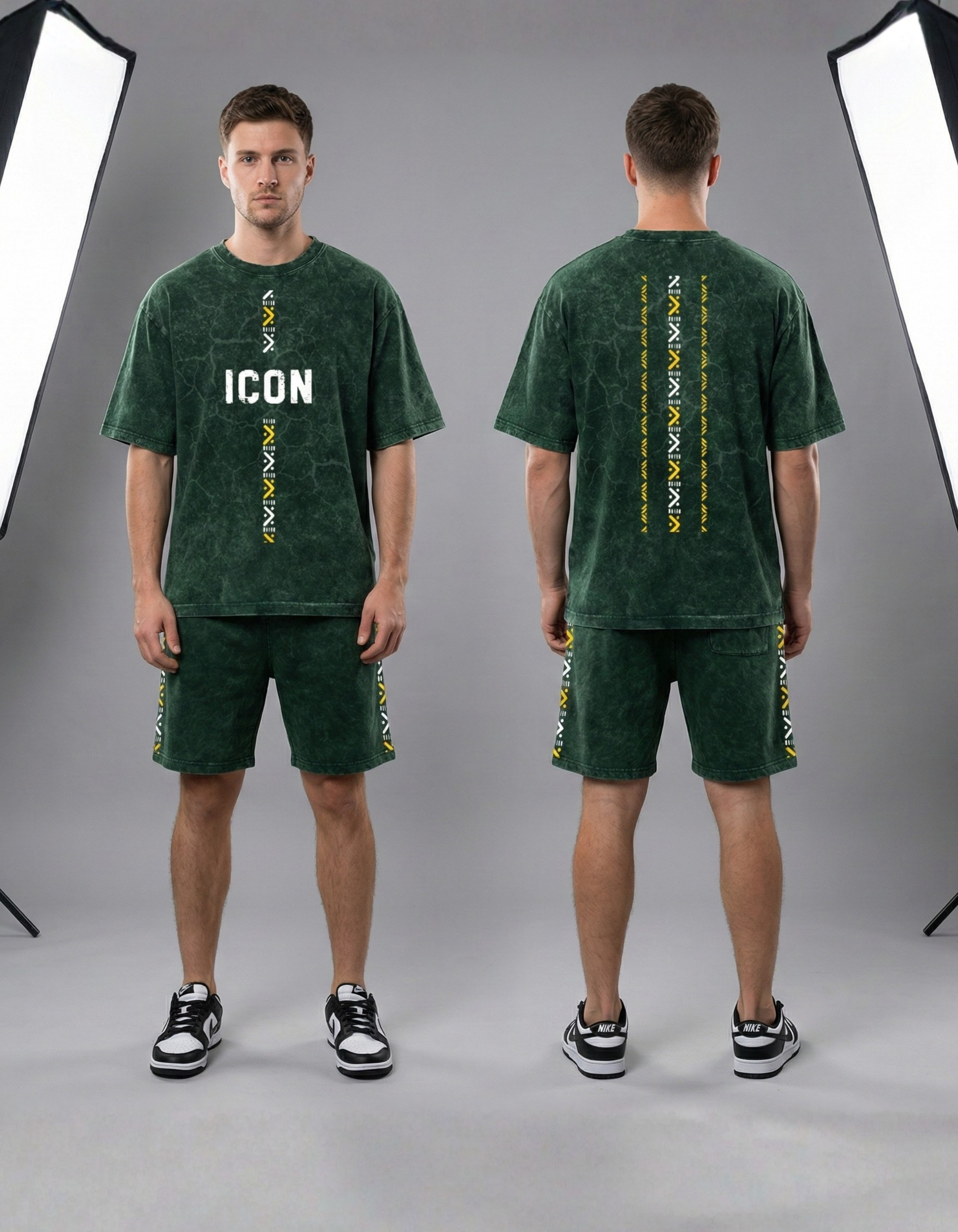 ICON Unisex Oversized Acid Washed T-shirt (200 GSM)