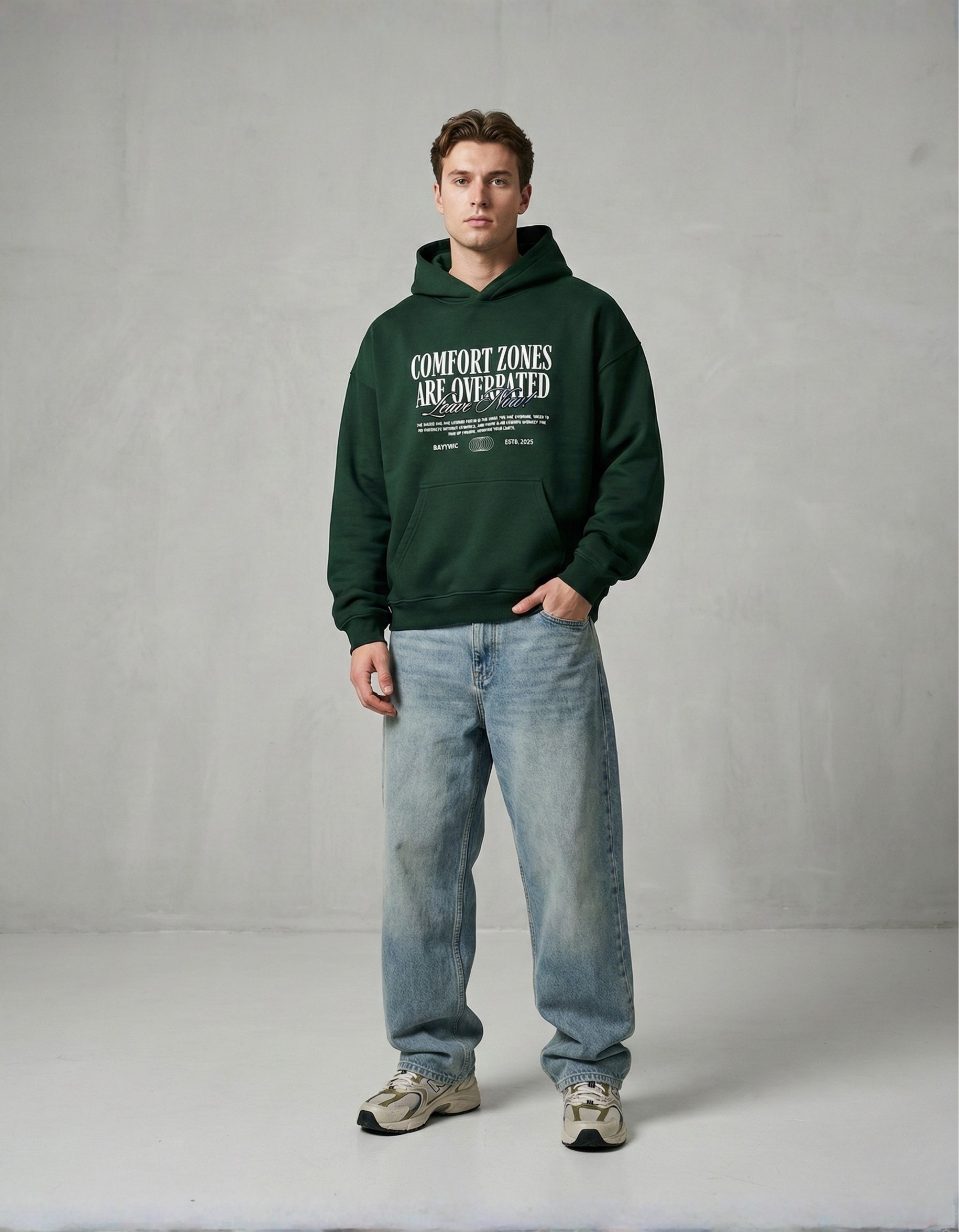 CF Zones Unisex Oversized hoodie (350 GSM)