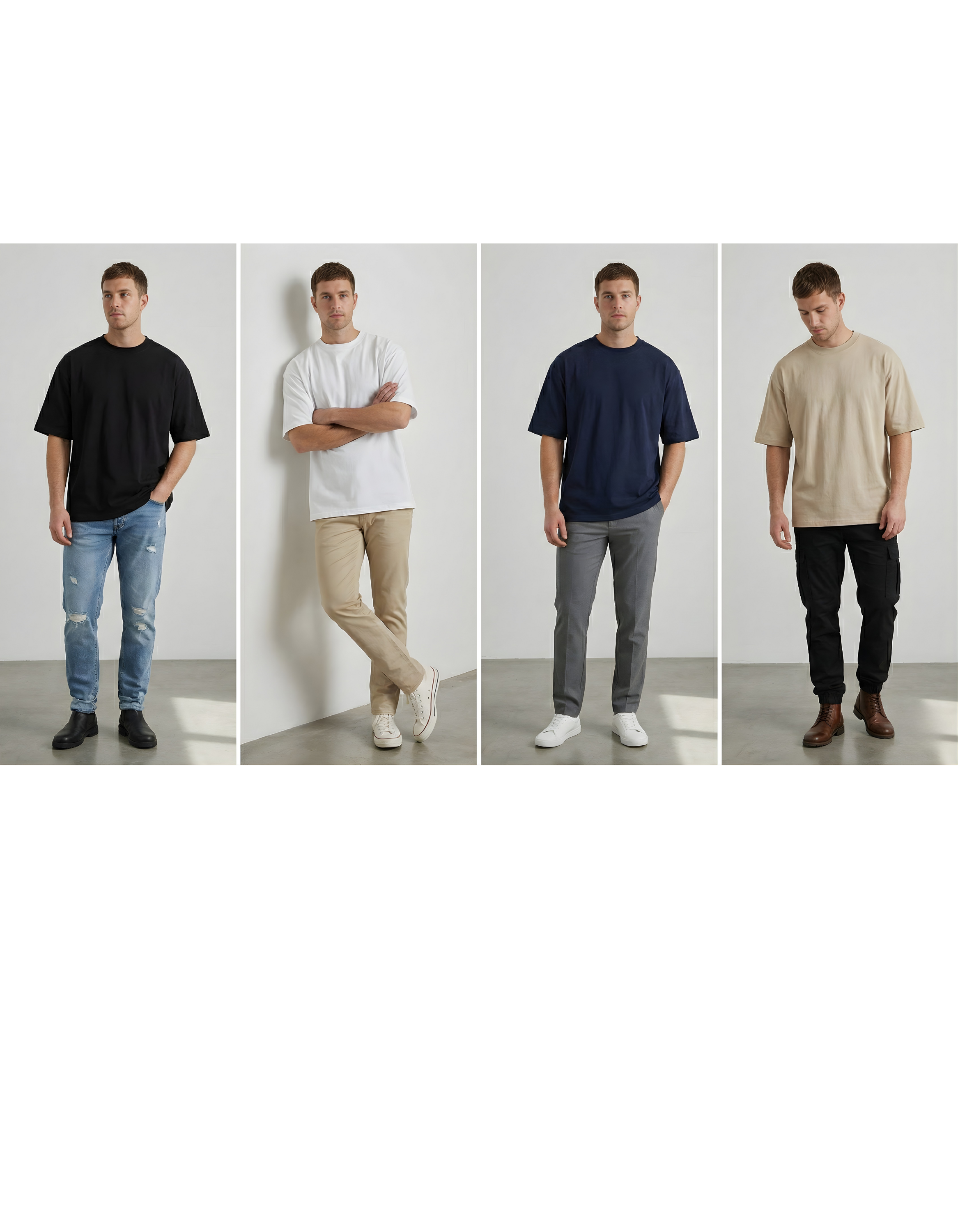 Premium Oversized T-shirts (240 GSM) (Pick any 5 @ 2999)