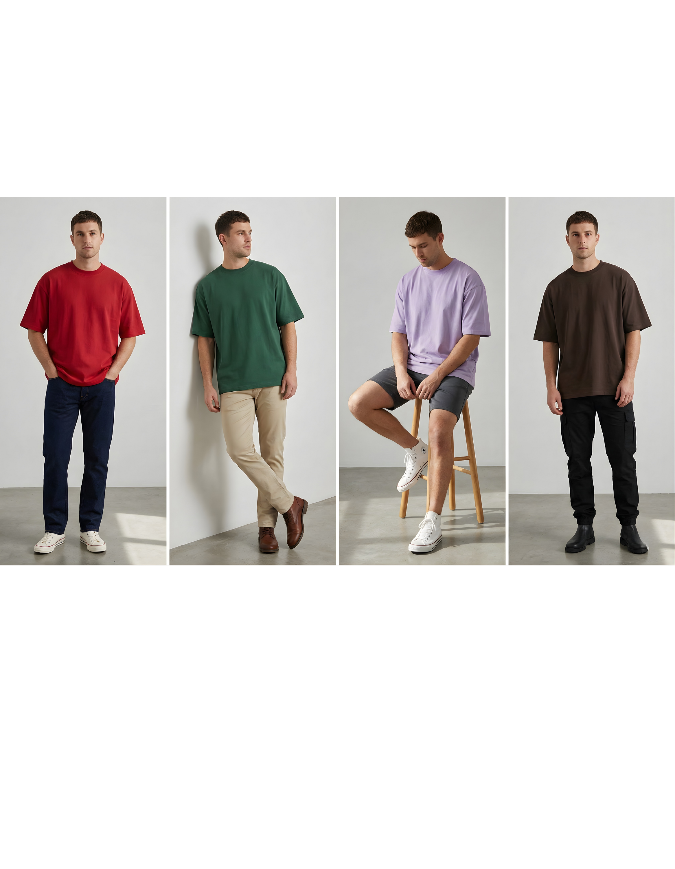 Premium Oversized T-shirts (240 GSM) (Pick any 5 @ 2999)