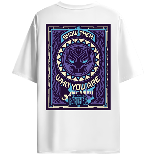 BLACK PANTHER (Afro Art) Oversized T-shirt (220 GSM)