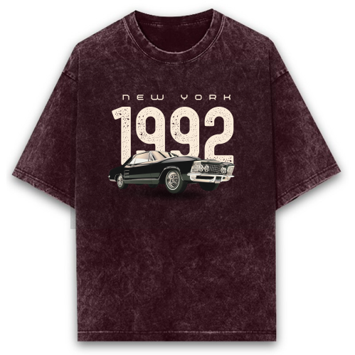 Nyk Unisex Oversized Acid Washed T-shirt (200 GSM)